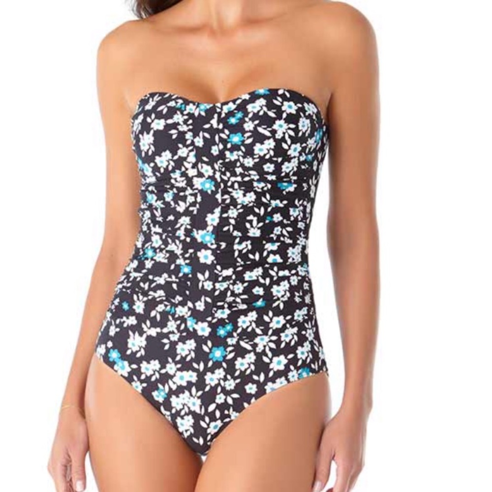 Anne Cole Beautiful Bunches Bandeau One Piece